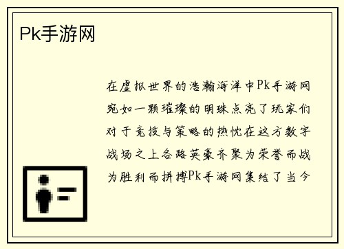 Pk手游网